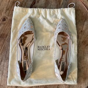 Badgley Mischka Crystal Flats